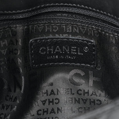 Chanel Glazed Crackled Calfskin Mademoiselle Flap Black 6 of 13