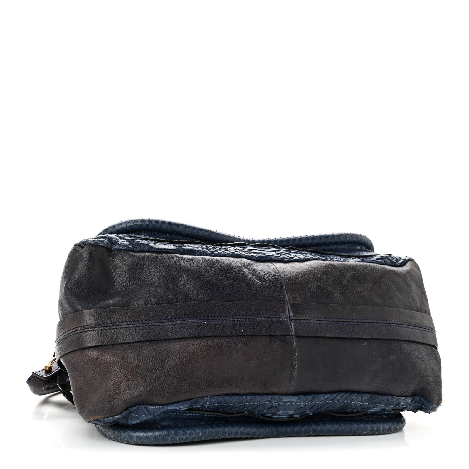 Chloe Snakeskin Medium Paraty Navy 4 of 9