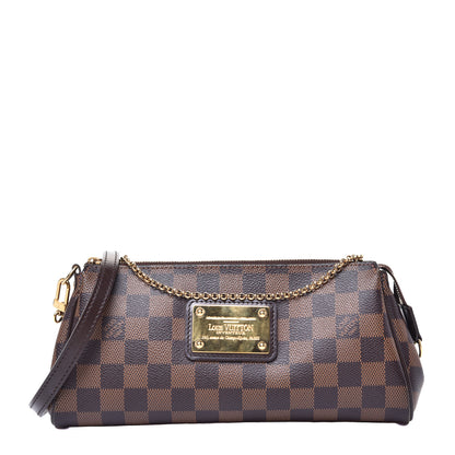 Louis Vuitton Damier Ebene Eva Clutch 1 of 9
