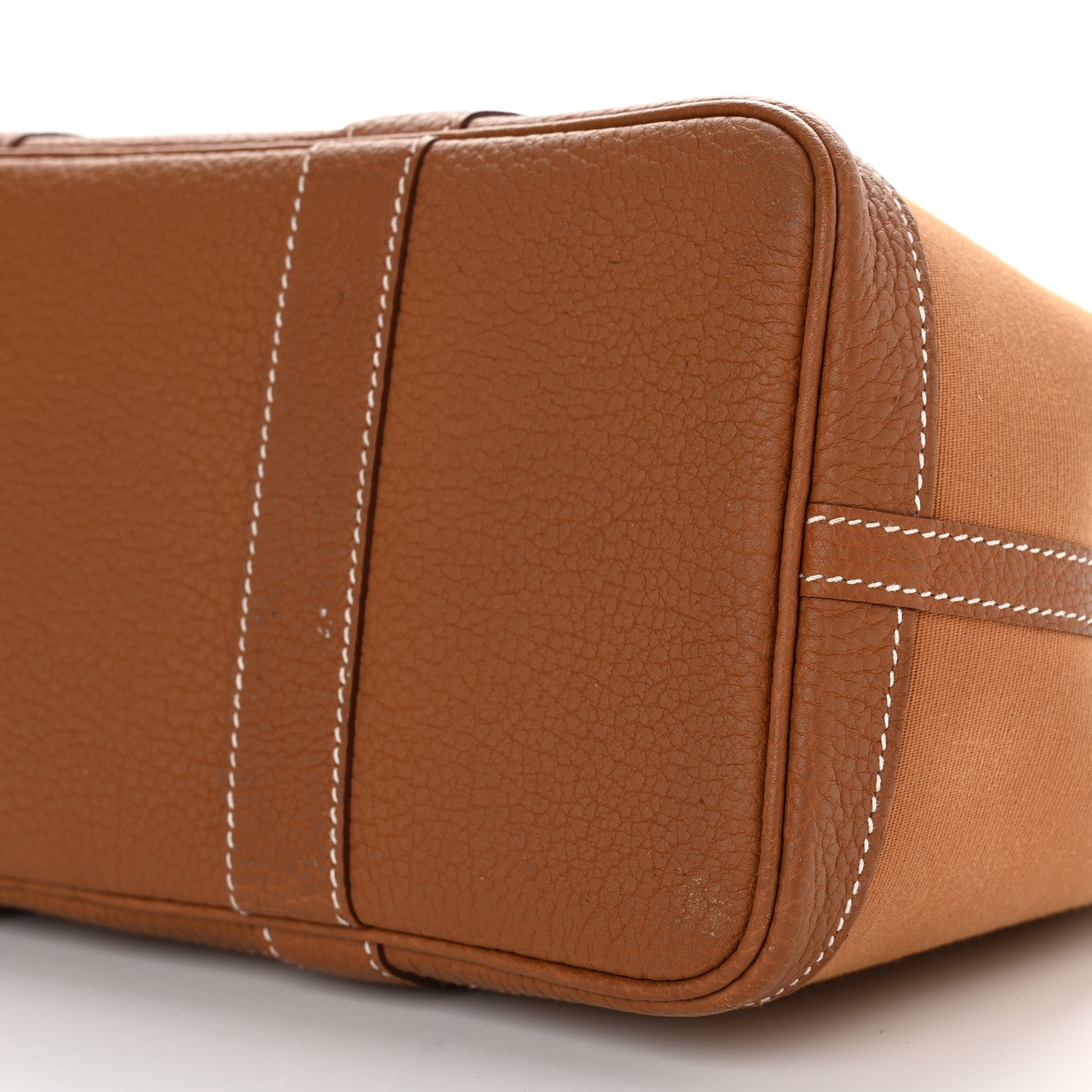 Hermes Toile Militaire Vache Country Verso Garden Party 30 TPM Gold Dune Magnolia 10 of 13