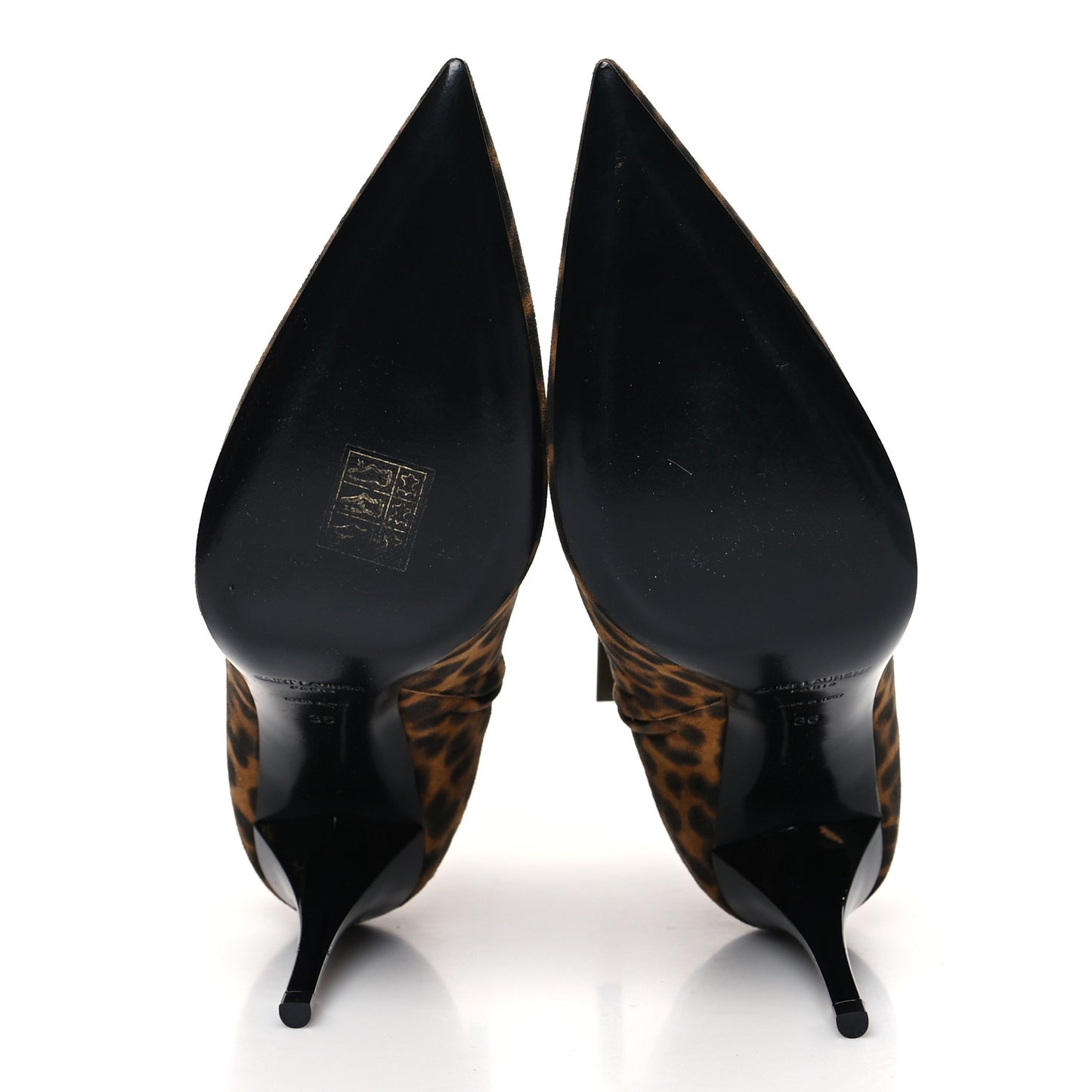 Suede Leopard Print Lexi 90 Booties 36 Naturale Caffe