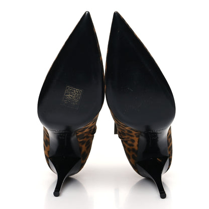 Saint Laurent Suede Leopard Print Lexi 90 Booties 36 Naturale Caffe 5 of 7