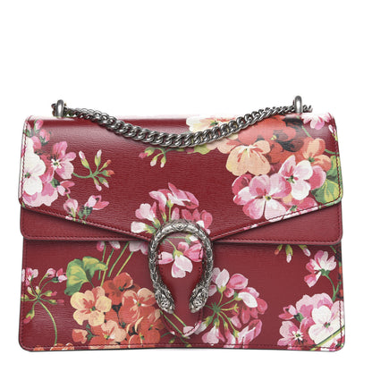 Gucci Calfskin Blooms Print Medium Dionysus Shoulder Bag Romantic Cherry Multicolor 1 of 10