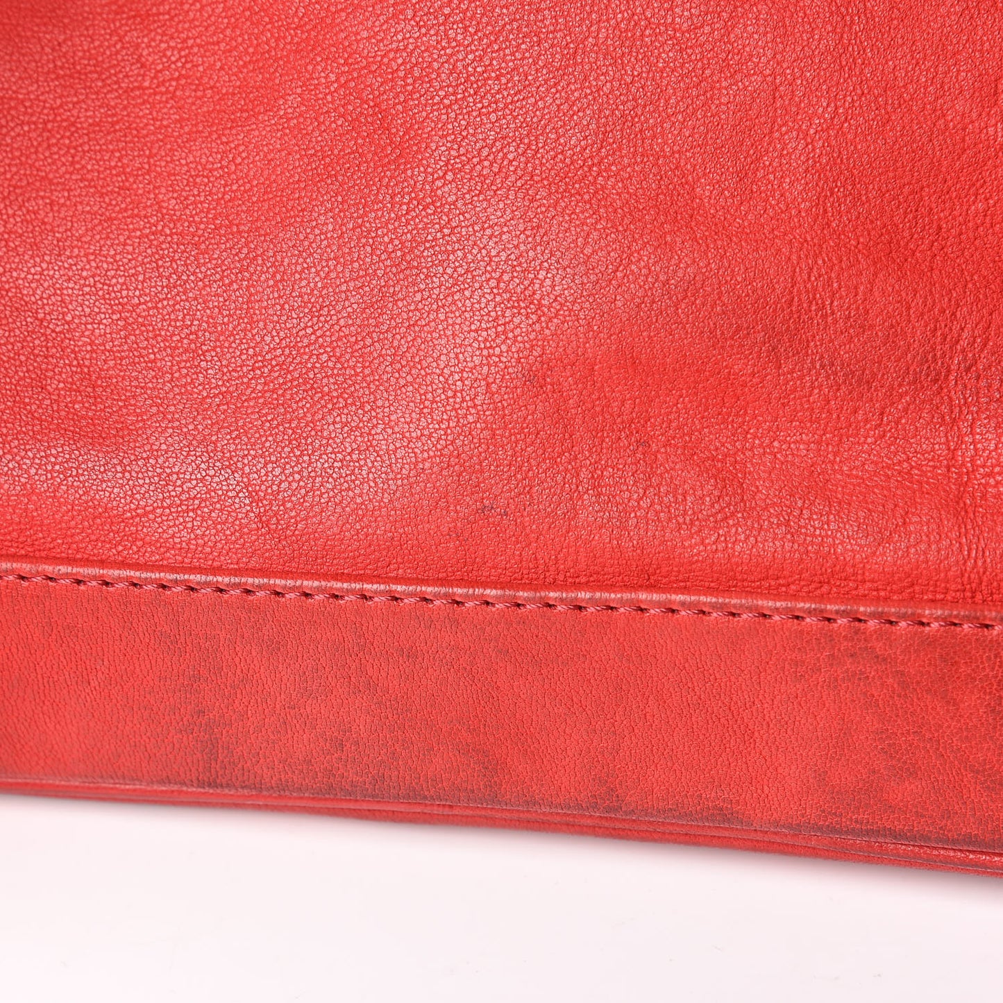 Lambskin Fox Fur Small Stark Insignia Backpack Red