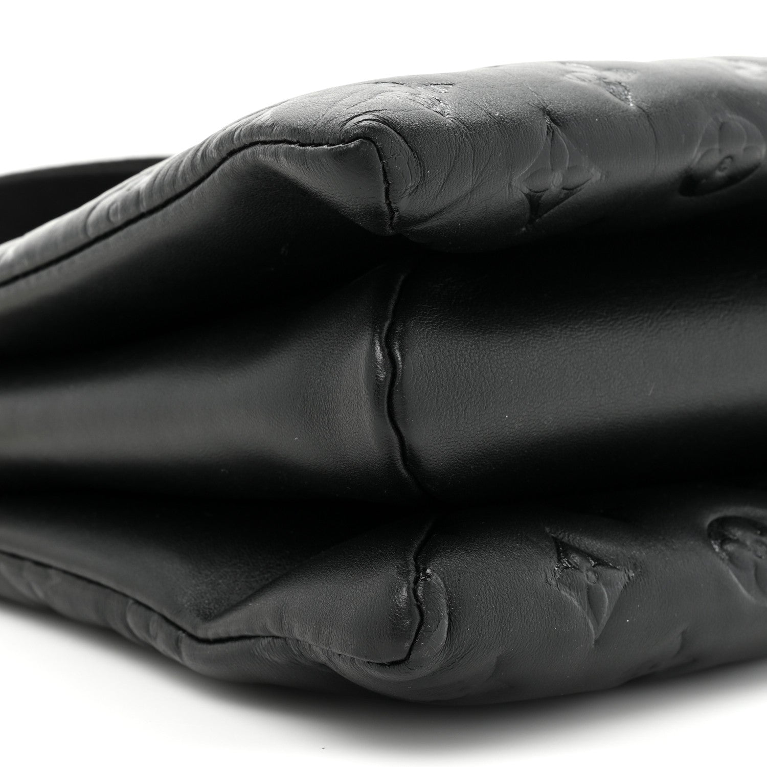 Louis Vuitton Lambskin Embossed Monogram Coussin PM Black 10 of 14