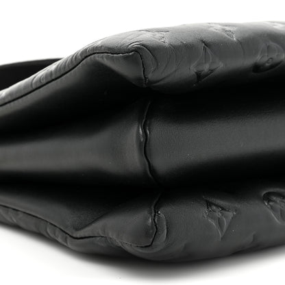 Louis Vuitton Lambskin Embossed Monogram Coussin PM Black 10 of 14