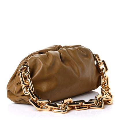Bottega Veneta Calfskin The Pouch Chain Cammello 2 of 10