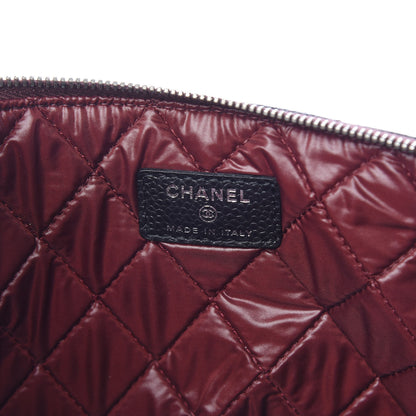 Chanel Caviar Quilted Large Cosmetic Case Black 6 of 8