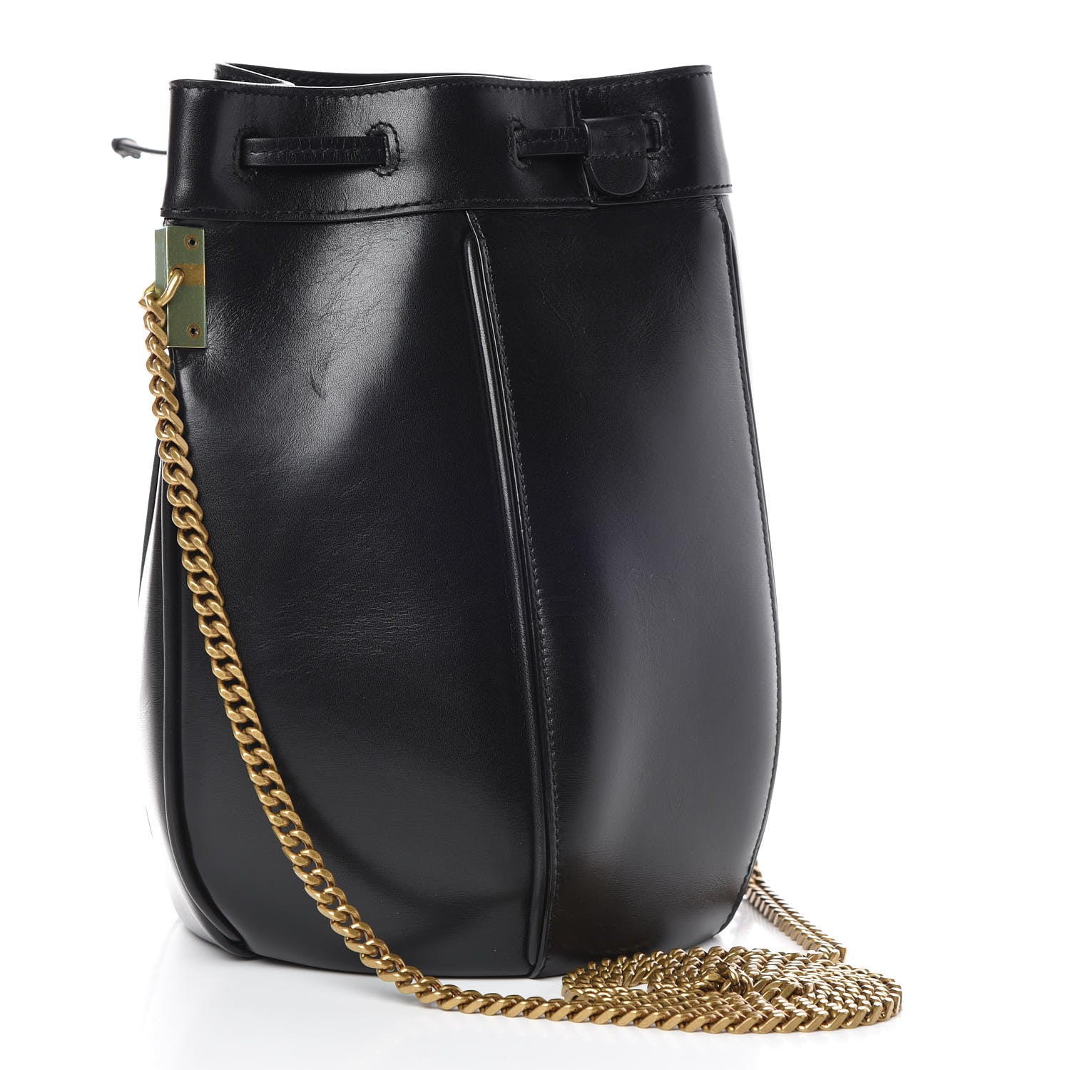 Saint Laurent Smooth Calfskin Small Talitha Bucket Bag Black 3 of 9