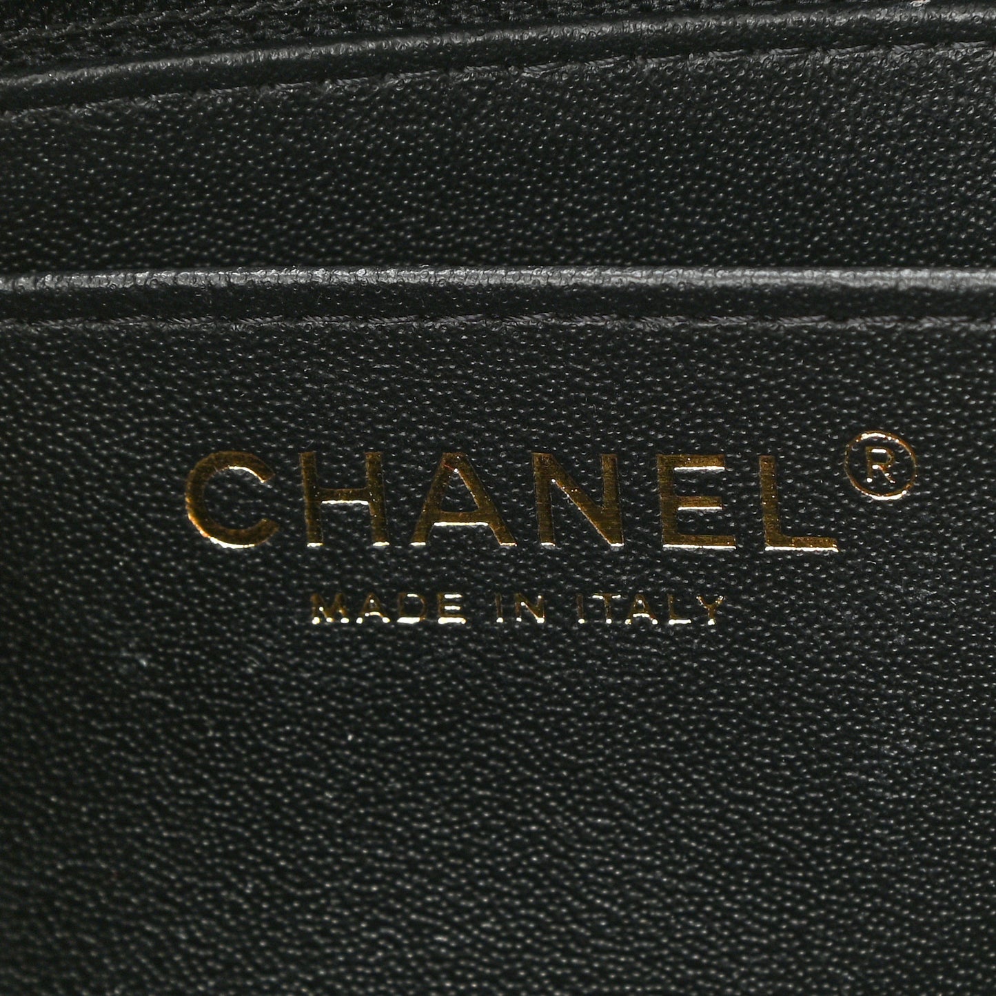 Lambskin Quilted Mini Square Flap Black