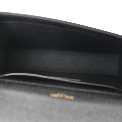 Saint Laurent Grain De Poudre Medium Classic Monogram Kate Satchel Black 5 of 10
