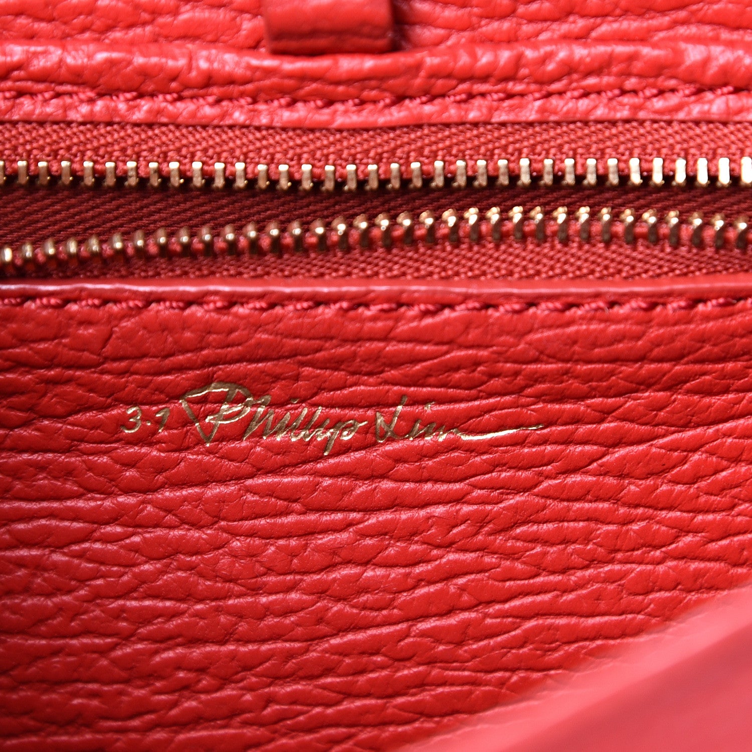 3.1 Phillip Lim 3.1 Textured Calfskin Mini Pashli Satchel Red 5 of 12