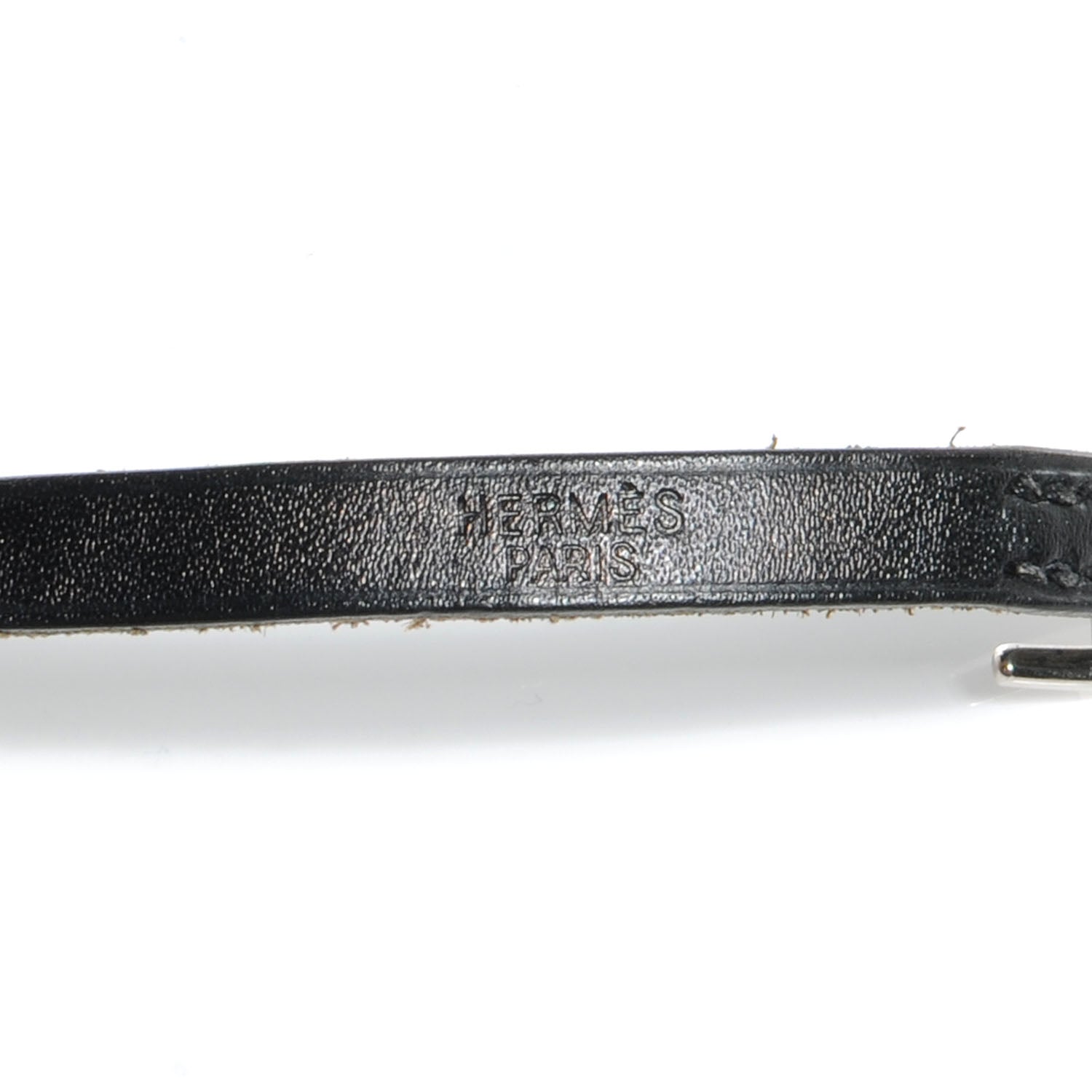 Hermes Chamonix Hapi Triple Tour Wrap Bracelet Black 5 of 6