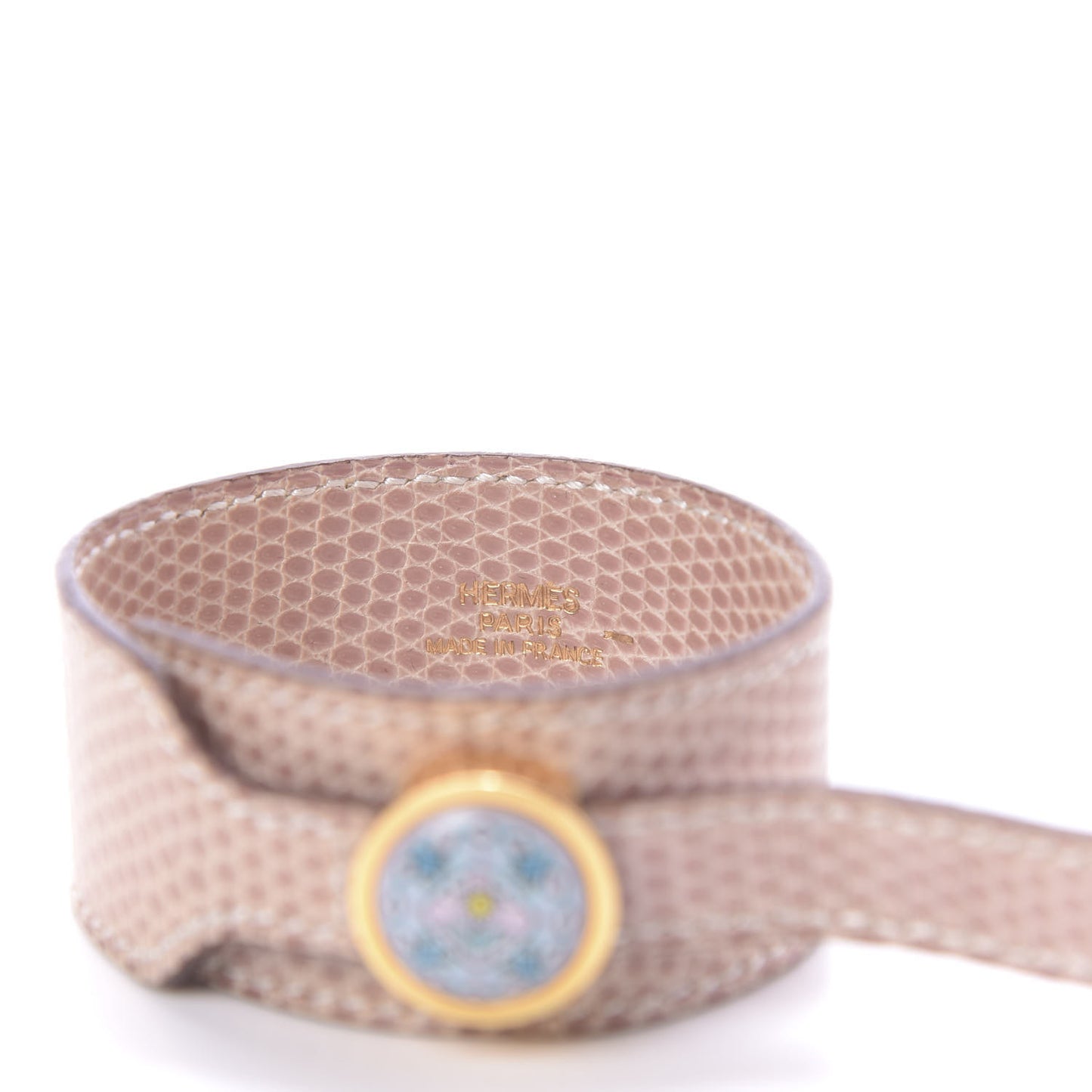 Lizard Enamel Cuff Bracelet Pink
