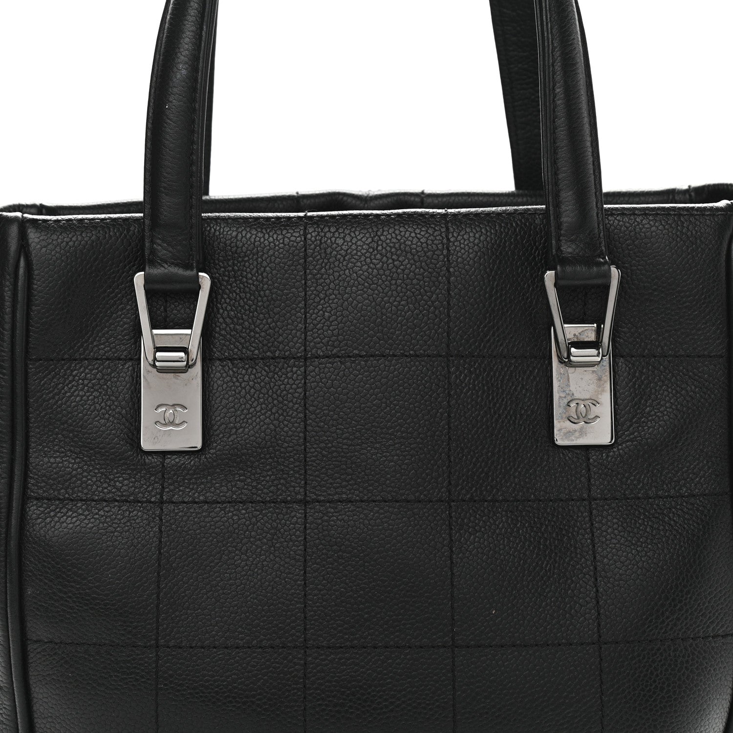 Chanel Caviar Square Stitched Tote Black 8 of 11