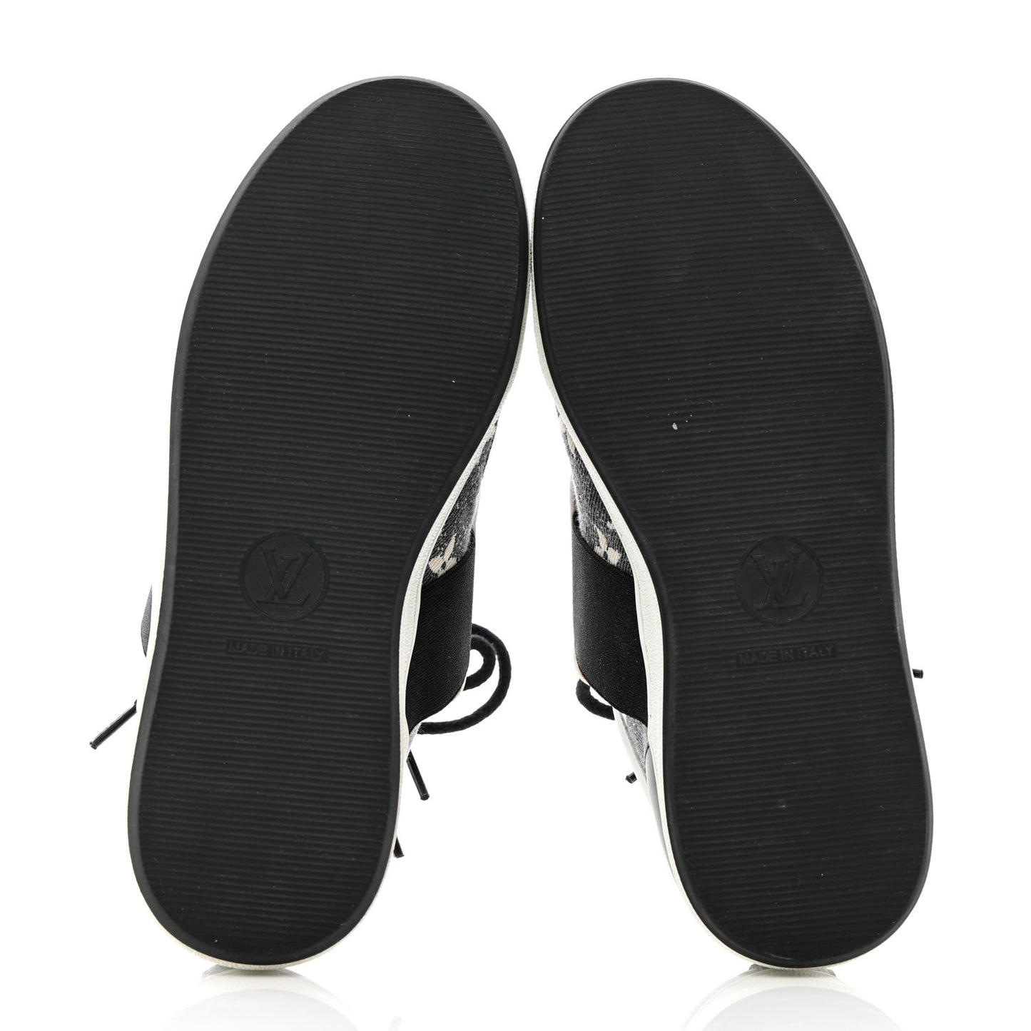 Denim Monogram Lous Sneakers 36 Gray