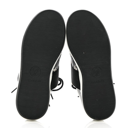 Louis Vuitton Denim Monogram Lous Sneakers 36 Gray 5 of 14