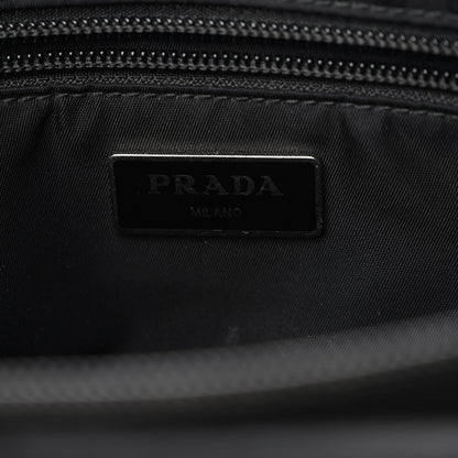 Prada Tessuto Nylon Double Pocket Belt Bag Black 7 of 10