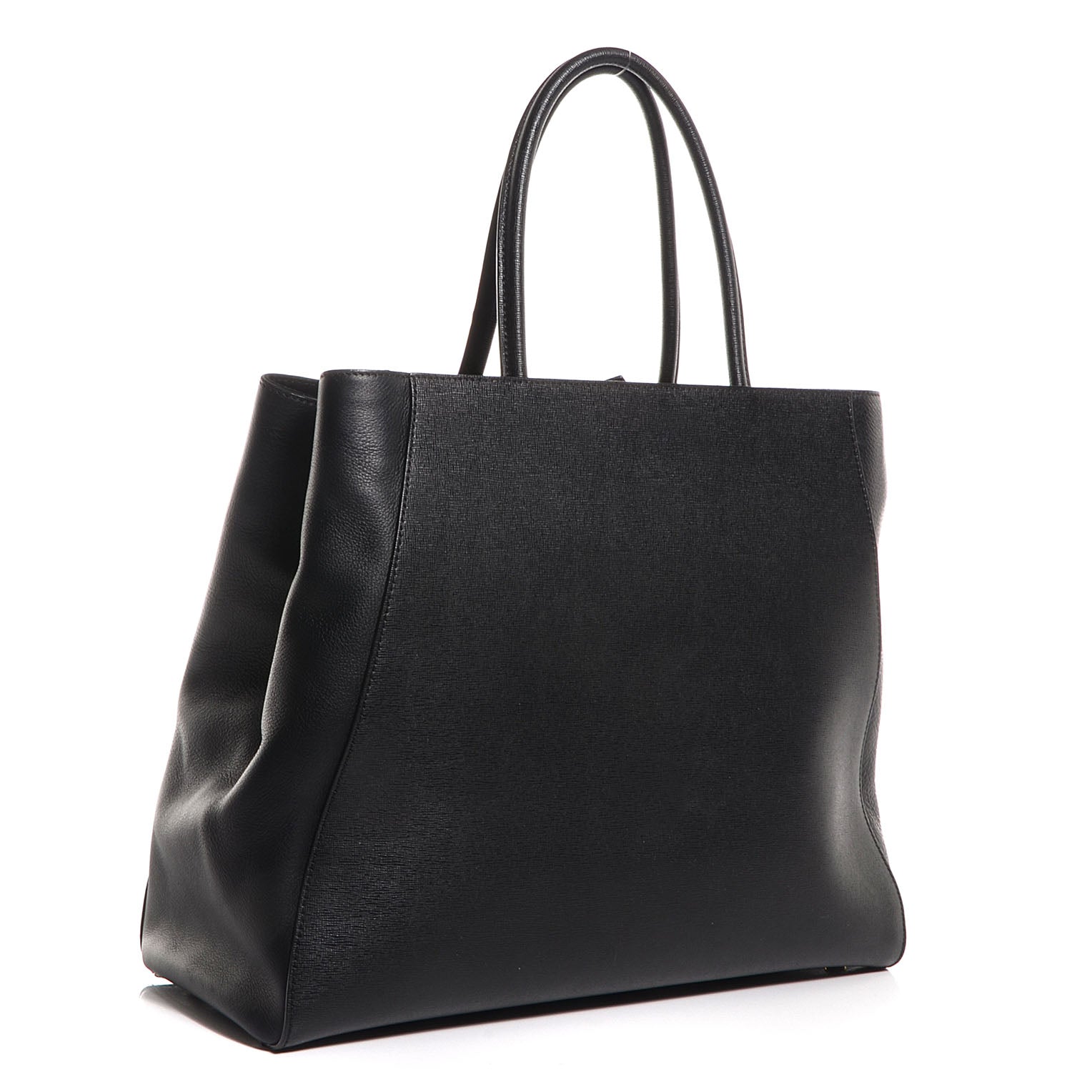 Fendi Vitello Elite Large 2Jours Tote Black 6 of 13