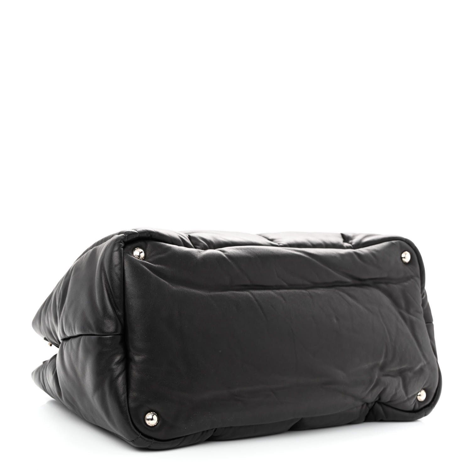 Prada Nappa Bomber Tote Black 4 of 11