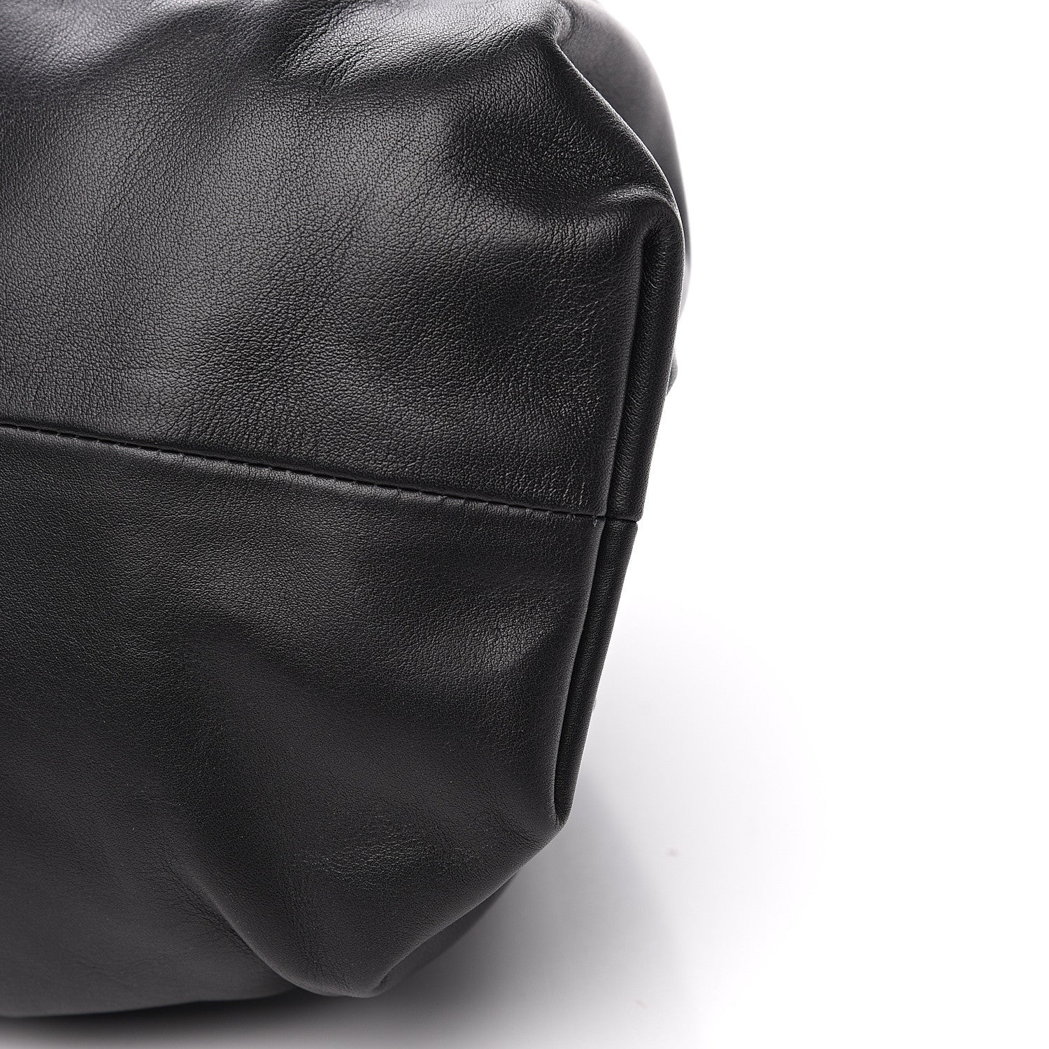 Bottega Veneta Smooth Butter Calf The Pouch Oversized Clutch Black 9 of 9