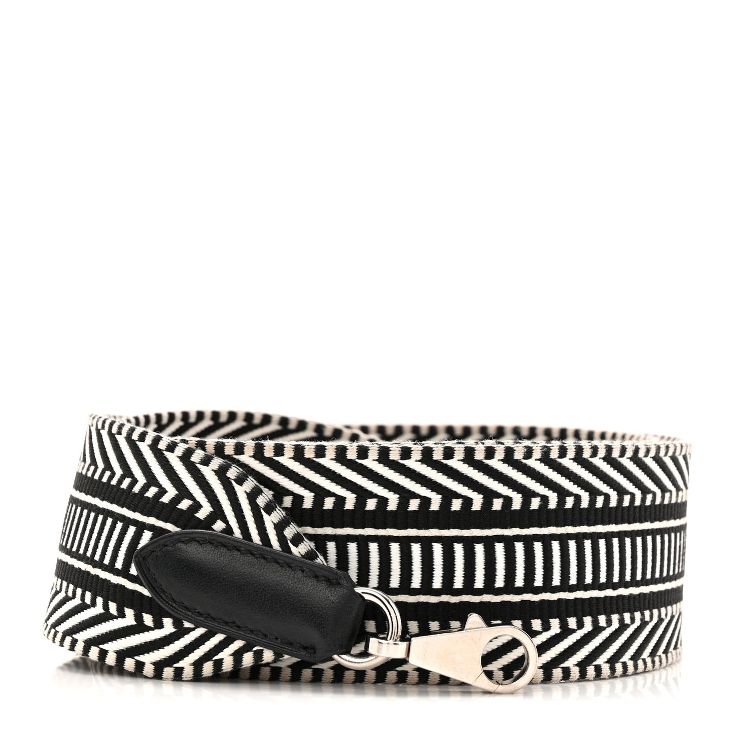 Toile Swift 50mm Sangle Cavale Shoulder Strap Black Ecru