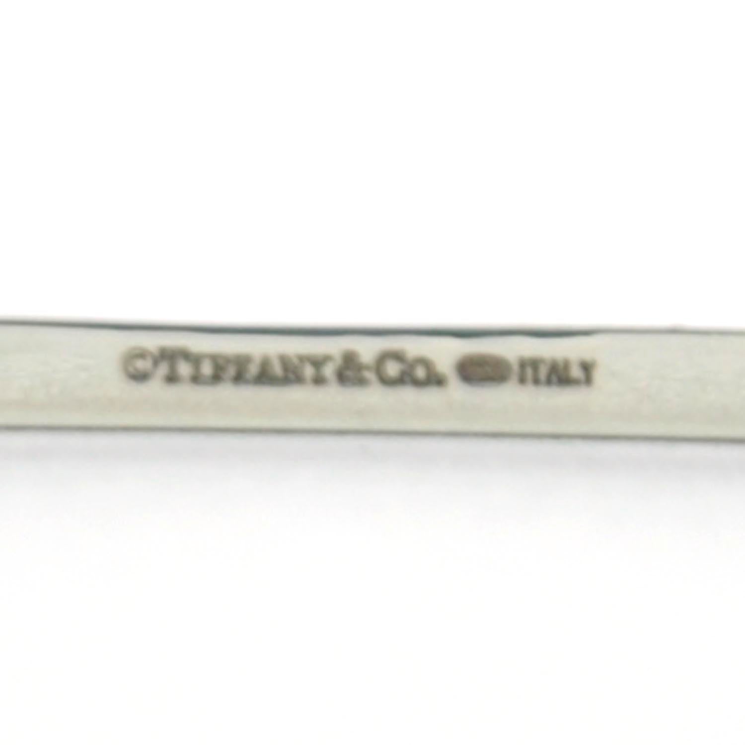 Tiffany Sterling Silver 1837 Square Bangle Bracelet 5 of 6