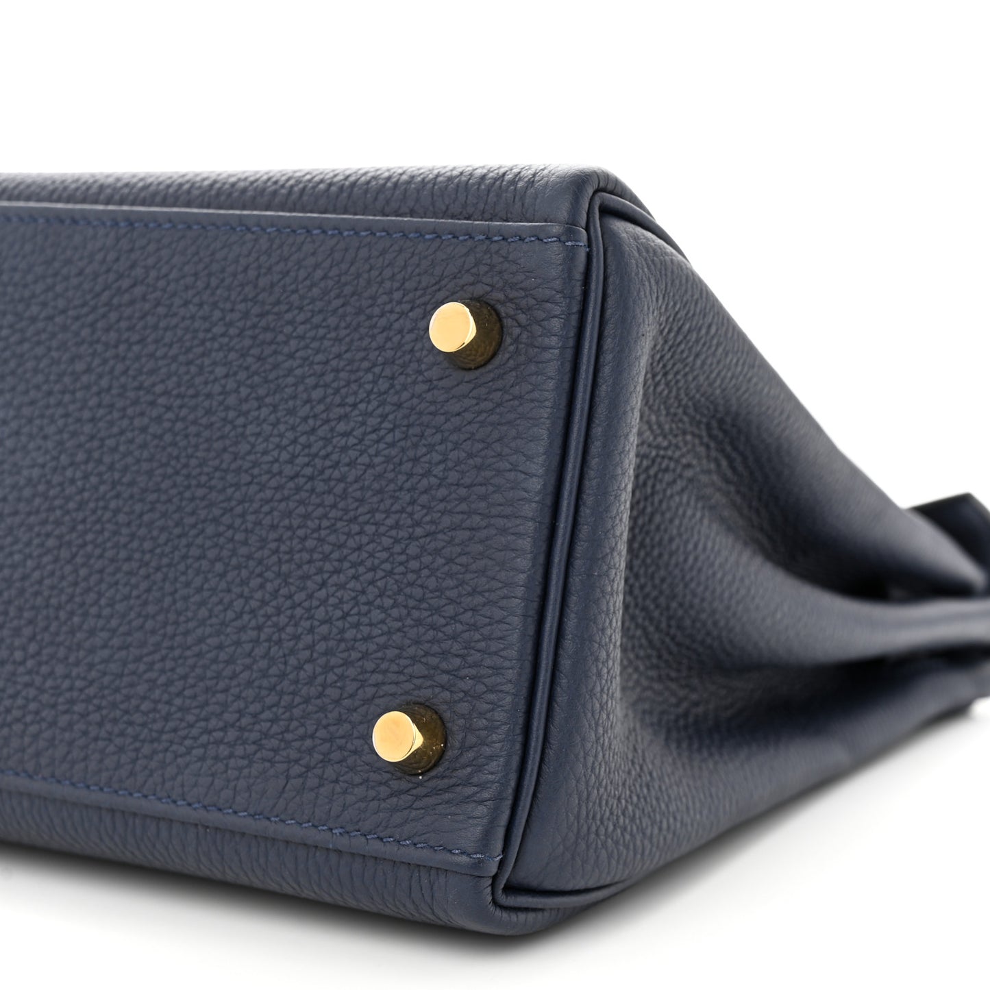 Togo Horseshoe Au Galop Kelly Retourne 28 Bleu Nuit Rouge H Fauve