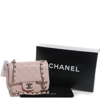 Chanel Caviar Quilted Mini Square Flap Pink 3 of 9