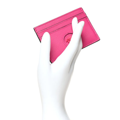 Versace Calfskin Medusa Card Holder Pink 2 of 7