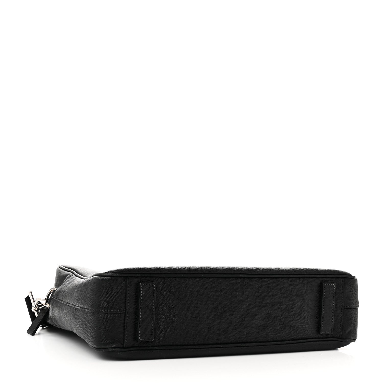 Prada Saffiano Travel Briefcase Black 4 of 9
