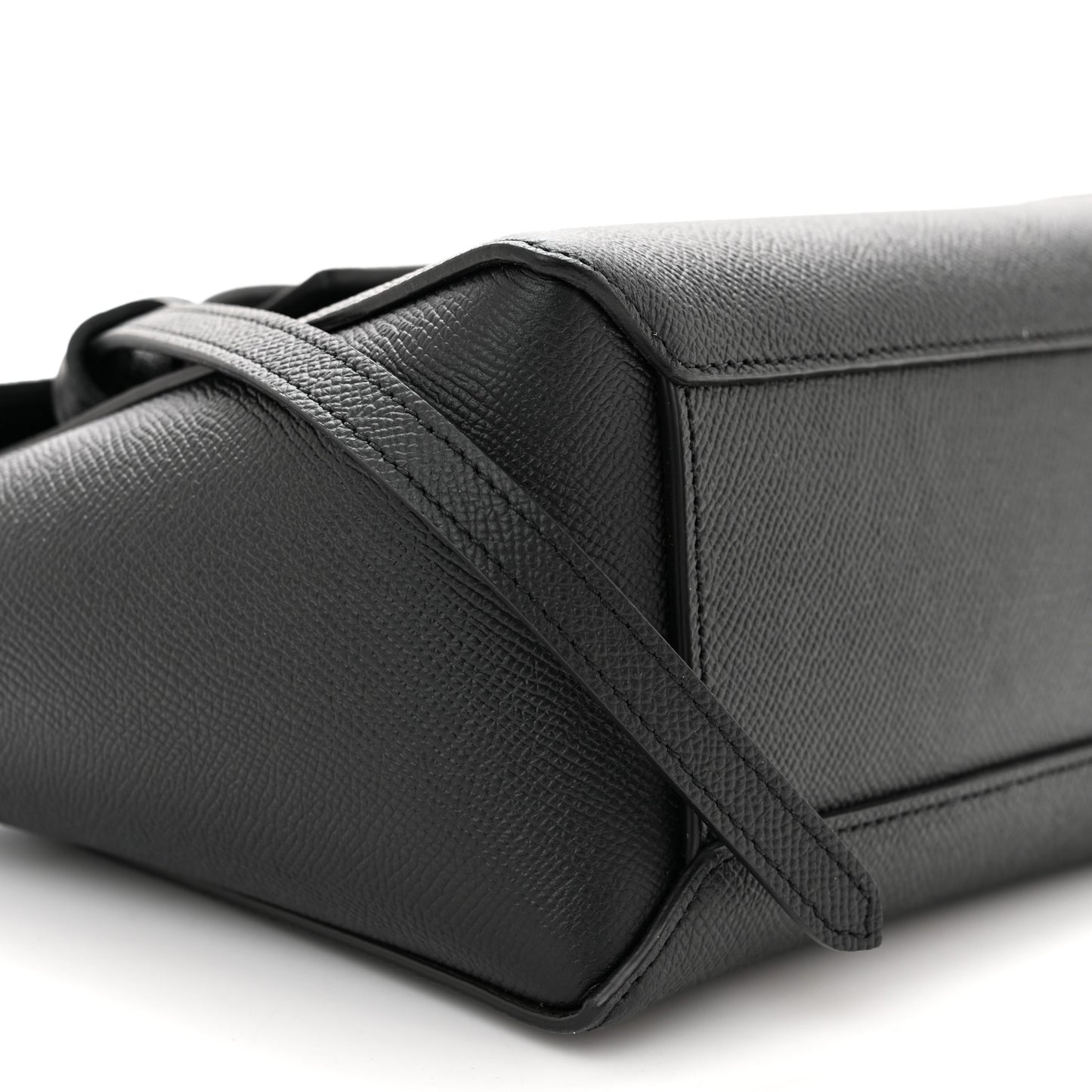 Grained Calfskin Nano Belt Bag Black