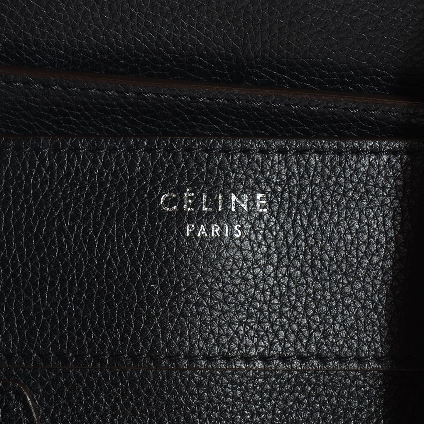 Drummed Calfskin Mini Luggage Black