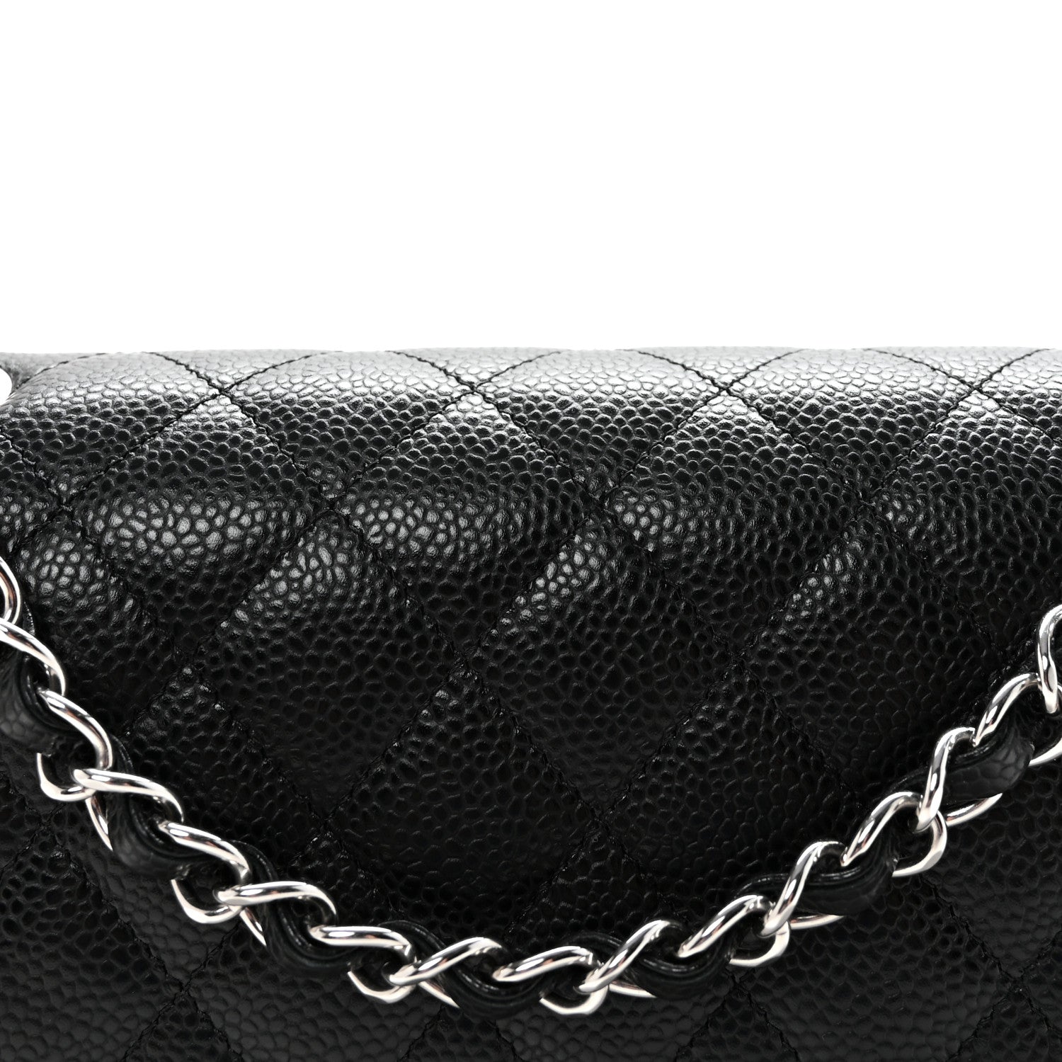Chanel Caviar Quilted Medium Double Flap Black 8 of 10