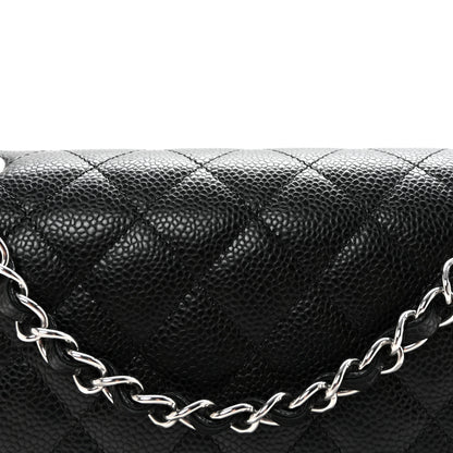 Chanel Caviar Quilted Medium Double Flap Black 8 of 10
