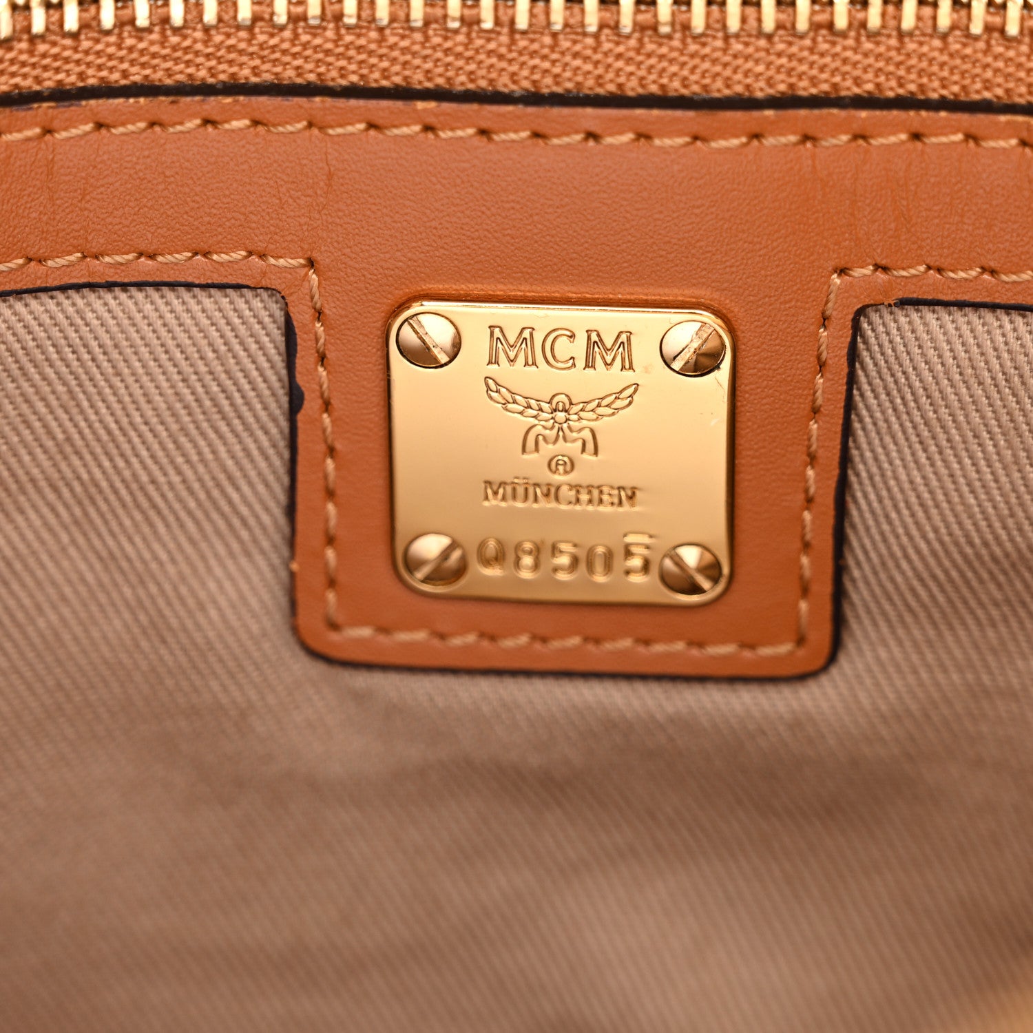 MCM Visetos Medium Crossbody Pouch Cognac 1816196 – FASHIONPHILE