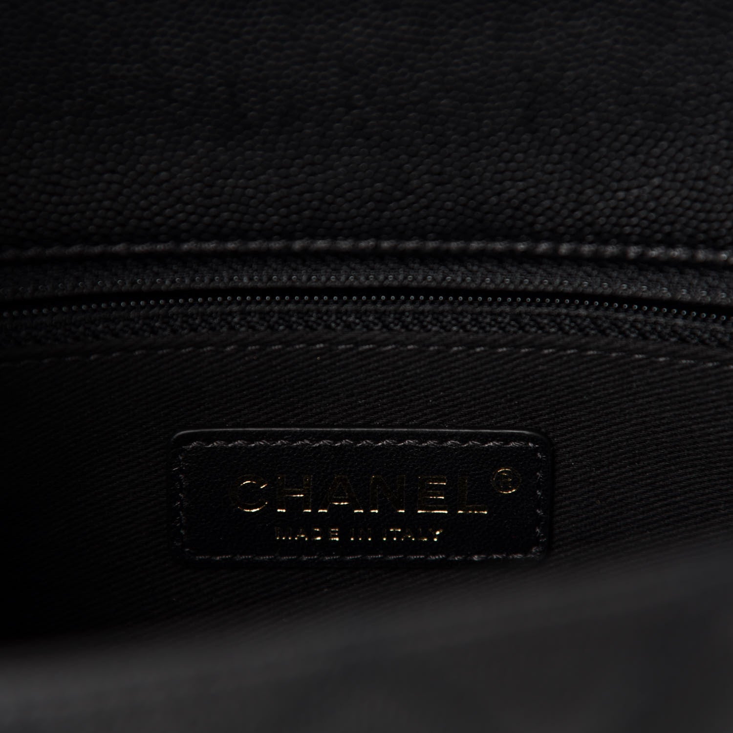 Chanel Caviar Lizard Embossed Quilted Small Coco Handle Flap Black 9 of 12