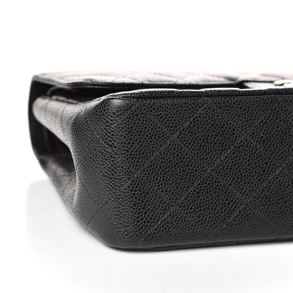 Chanel Caviar Quilted Jumbo Double Flap Black 8 of 12