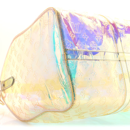 Louis Vuitton PVC Monogram Keepall Bandouliere 50 Iridescent Prism 8 of 11