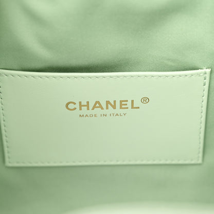 Chanel Caviar Quilted Small Chanel 25 Handbag Light Green 6 of 10