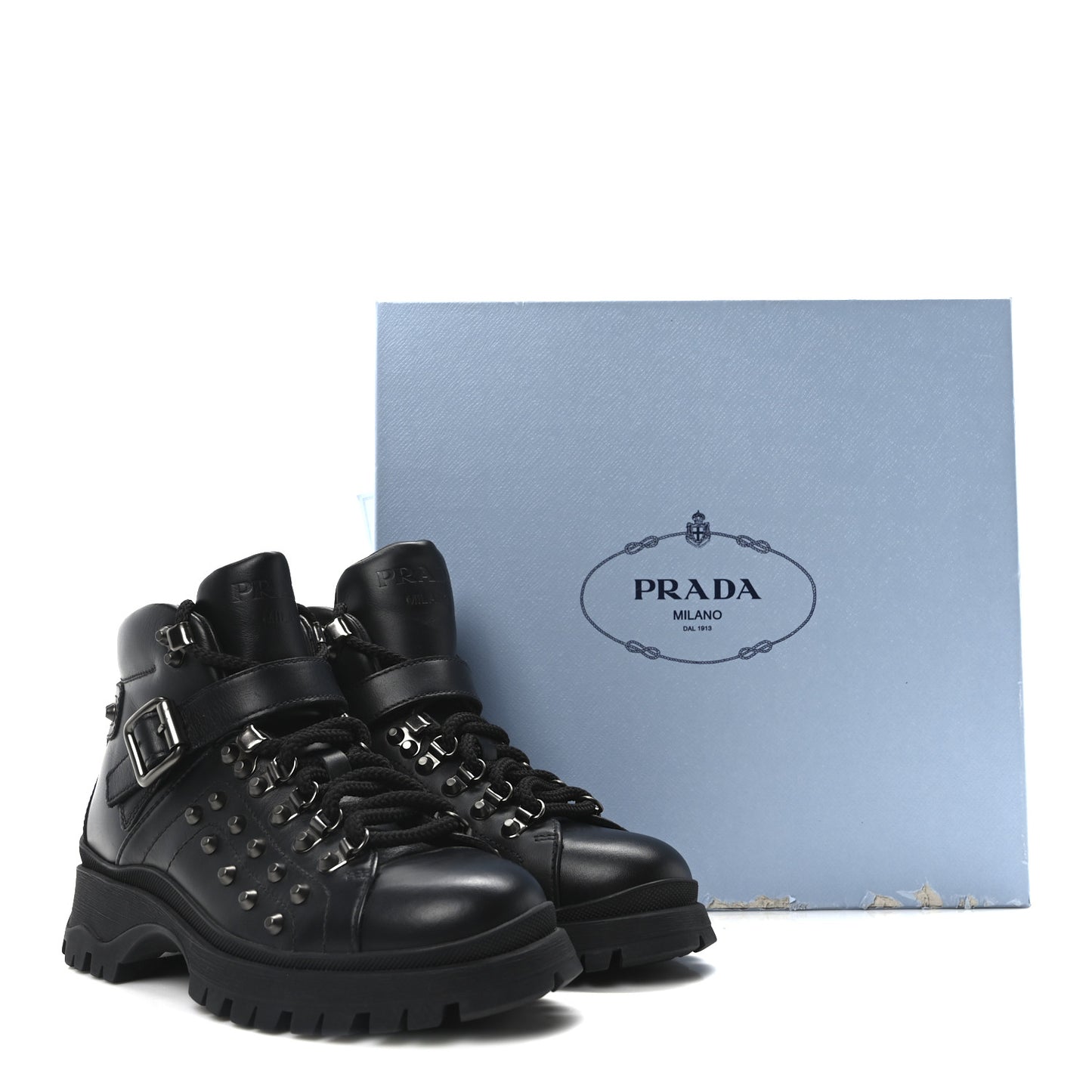 Vitello Rodeo Studded Ankle Boots 37 Black
