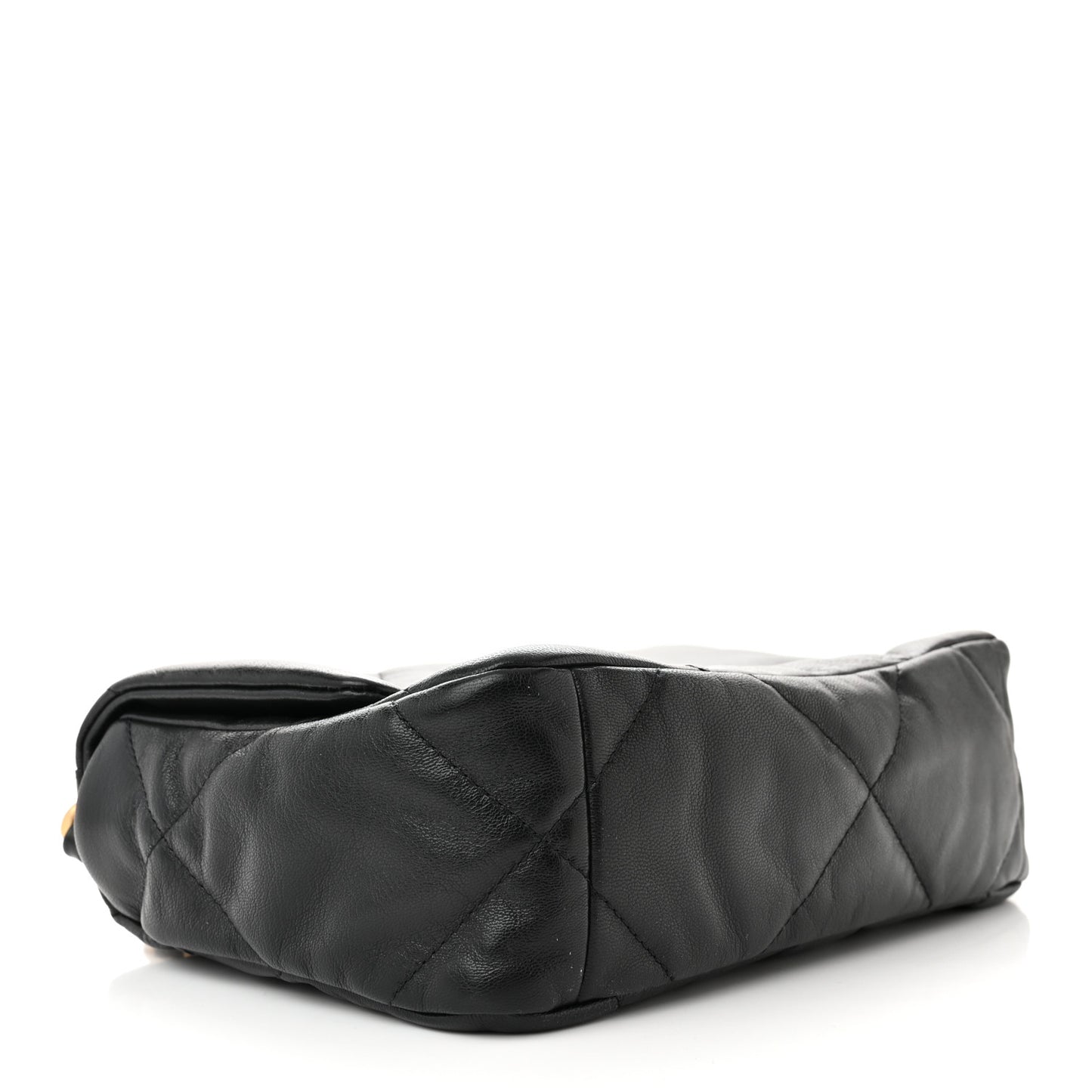 Goatskin Quilted Medium Chanel 19 Flap Black