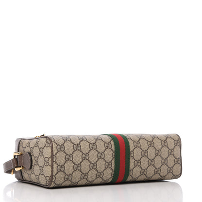 Gucci GG Supreme Monogram Web Small Ophidia Shoulder Bag Brown 4 of 10