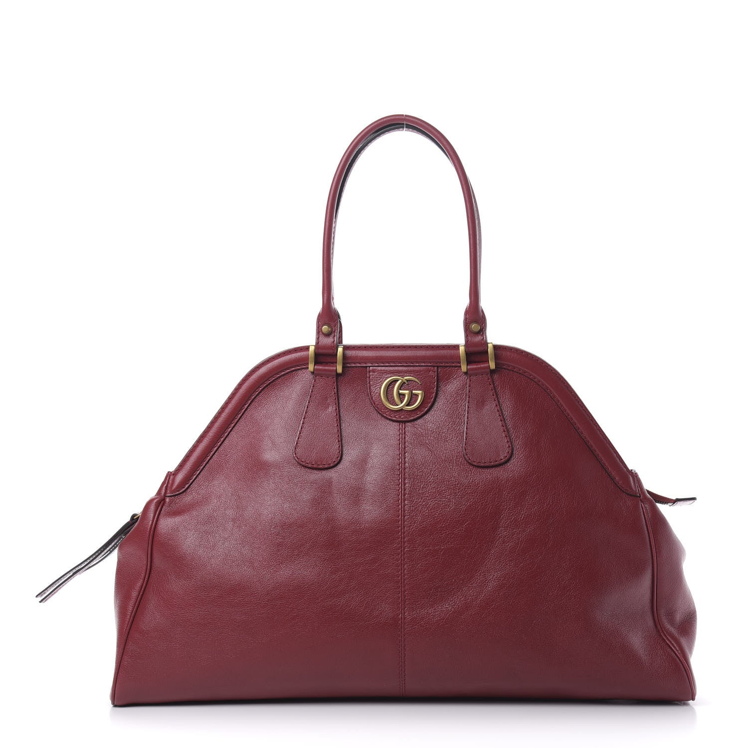 Gucci Calfskin Large Re(Belle) Top Handle Bag Red 1 of 13