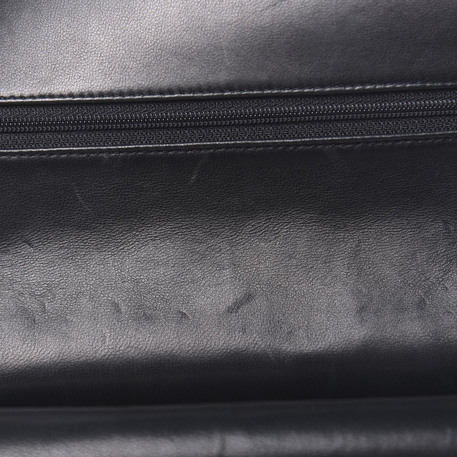 Chanel Lambskin Quilted Medium Double Flap Black 14 of 15