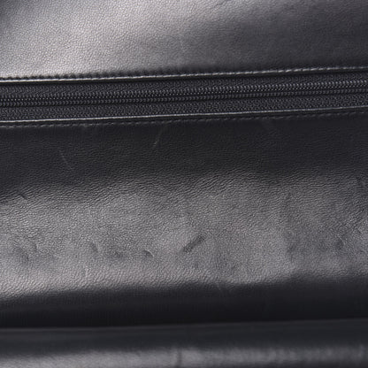 Chanel Lambskin Quilted Medium Double Flap Black 14 of 15