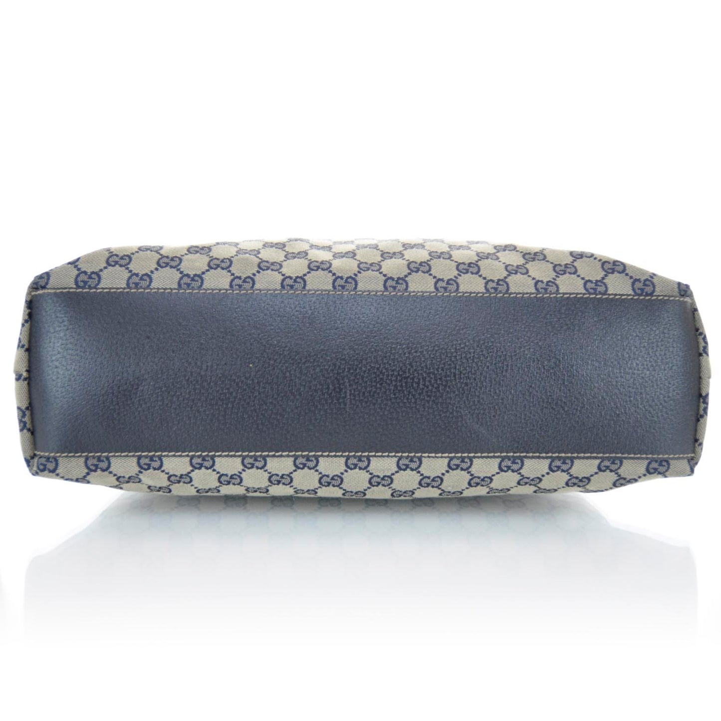 GG Monogram Large Web Handle Vertical Tote Dark Navy