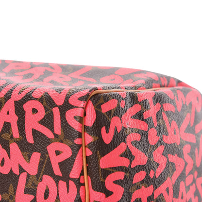 Louis Vuitton Monogram Graffiti Speedy 30 Fuchsia 12 of 15