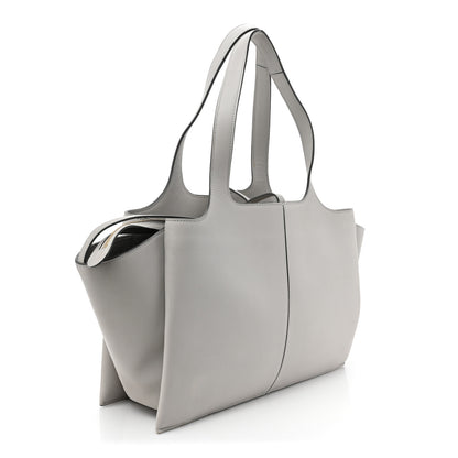 Celine Smooth Calfskin Medium Tri-Fold Bag Pearl Grey 3 of 14