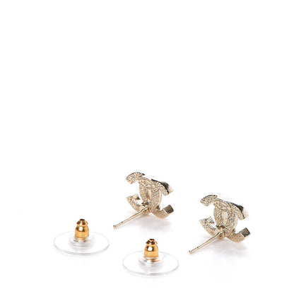 Chanel Crystal CC Earrings Gold 2 of 4